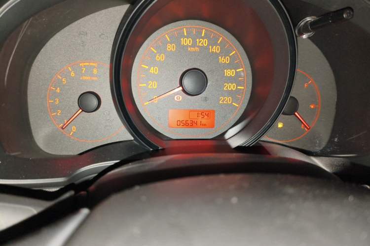 Used Honda Fit 2016 1.5L LX Manual Comfort Model Odometer Close Up