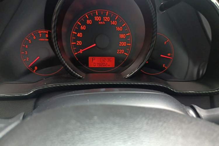 Used Honda Fit 2018 1.5L CVT Comfort Version Odometer Close Up