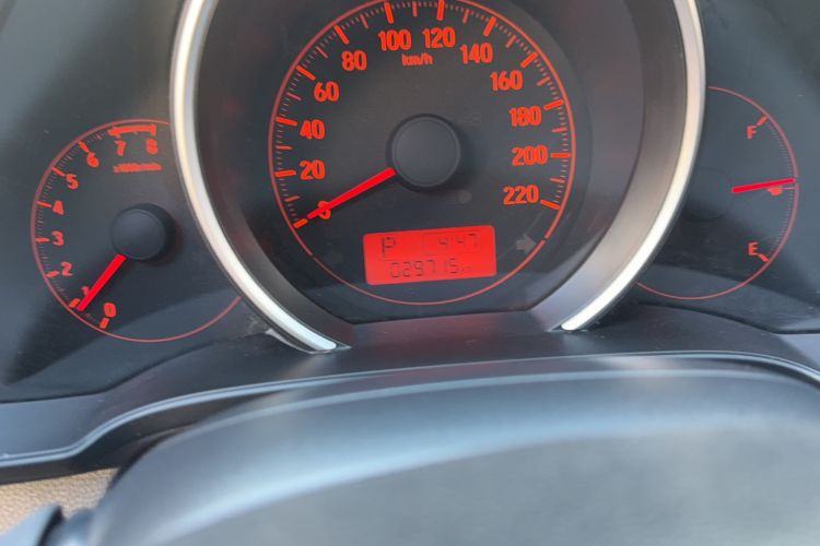 Used Honda Fit 2018 1.5L CVT Trendy Sports Edition Odometer Close Up