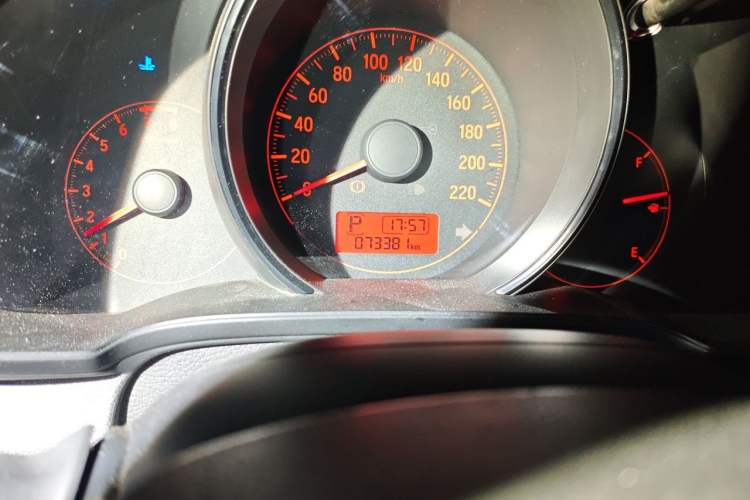 Used Honda Fit 2018 1.5L CVT Comfort Sunroof Version Odometer Close Up