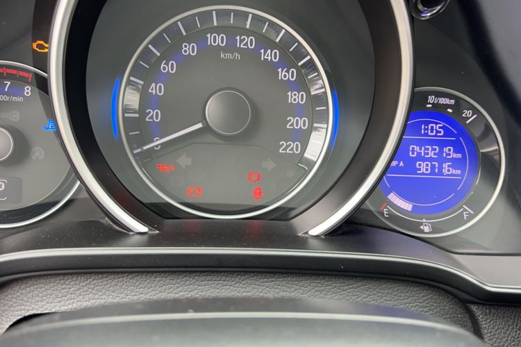 Used Honda Fit 2018 1.5L CVT Trendy Run+ Edition Odometer Close Up