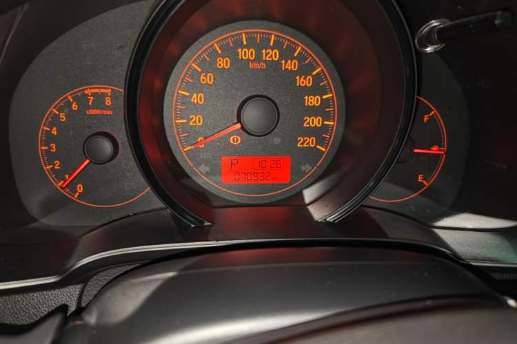 Used Honda Fit 2018 1.5L CVT Comfort Version Odometer Close Up