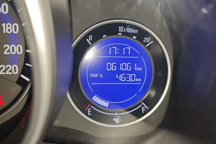 Used Honda Fit 2018 1.5L CVT Trendy Run+ Edition Odometer Close Up