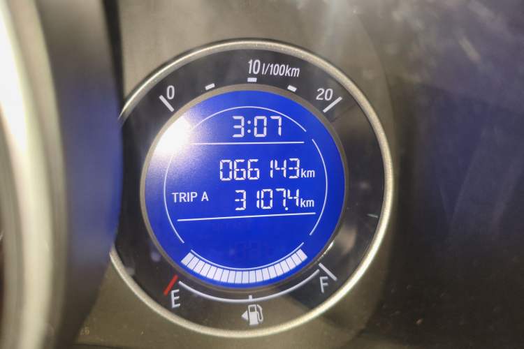 Used Honda Fit 2018 1.5L CVT Trendy Sports Edition Odometer Close Up