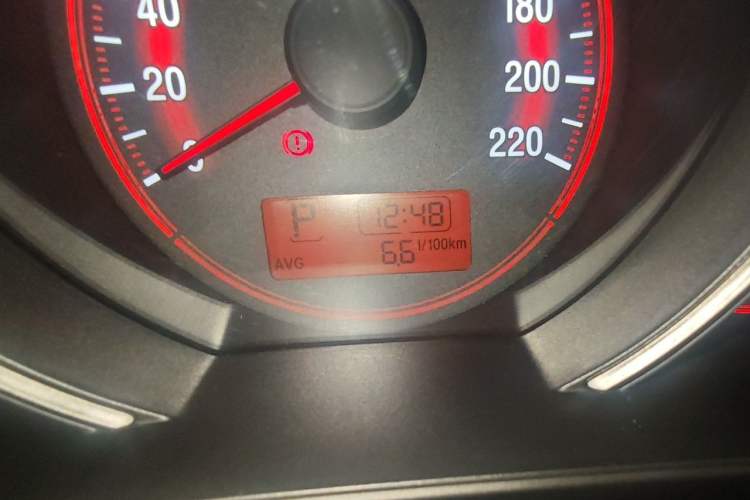 Used Honda Fit 2018 1.5L CVT Comfort Sunroof Version Odometer Close Up