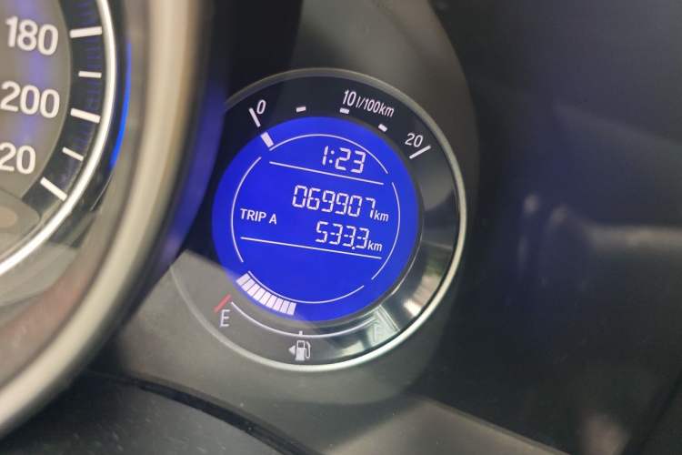 Used Honda Fit 2018 1.5L CVT Trendy Run+ Edition Odometer Close Up