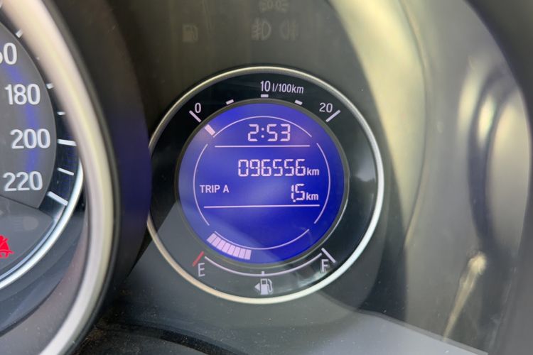 Used Honda Fit 2018 1.5L CVT Trendy Run+ Edition Odometer Close Up