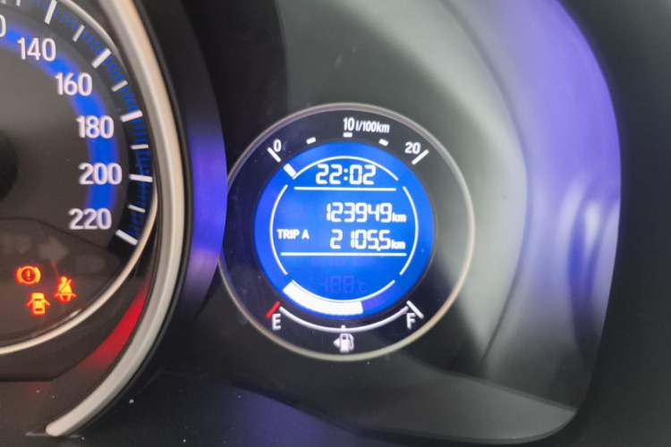 Used Honda Fit 2018 1.5L CVT Trendy Run+ Edition Odometer Close Up