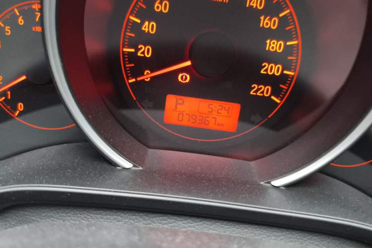 Used Honda Fit 2018 1.5L CVT Trendy Sports Edition Odometer Close Up