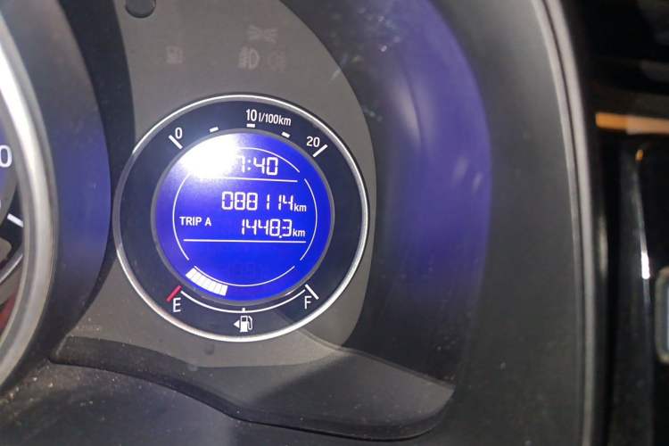 Used Honda Fit 2018 1.5L CVT Trendy Run+ Edition Odometer Close Up