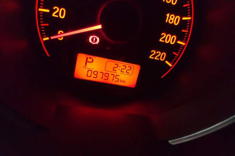 Used Honda Fit 2018 1.5L CVT Trendy Sports Edition Odometer Close Up