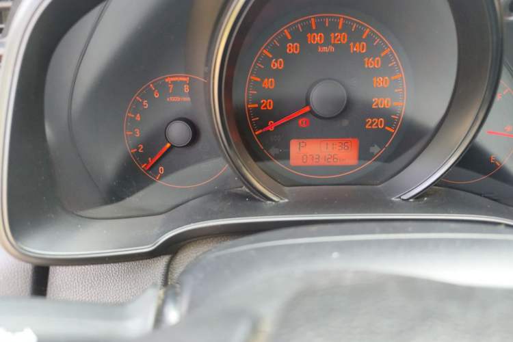 Used Honda Fit 2018 1.5L CVT Comfort Version Odometer Close Up
