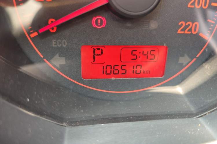 Used Honda Fit 2018 1.5L CVT Comfort Sunroof Version Odometer Close Up