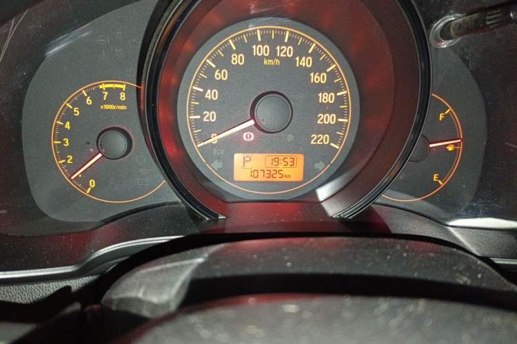 Used Honda Fit 2020 1.5L CVT Comfort Sunroof Version Odometer Close Up