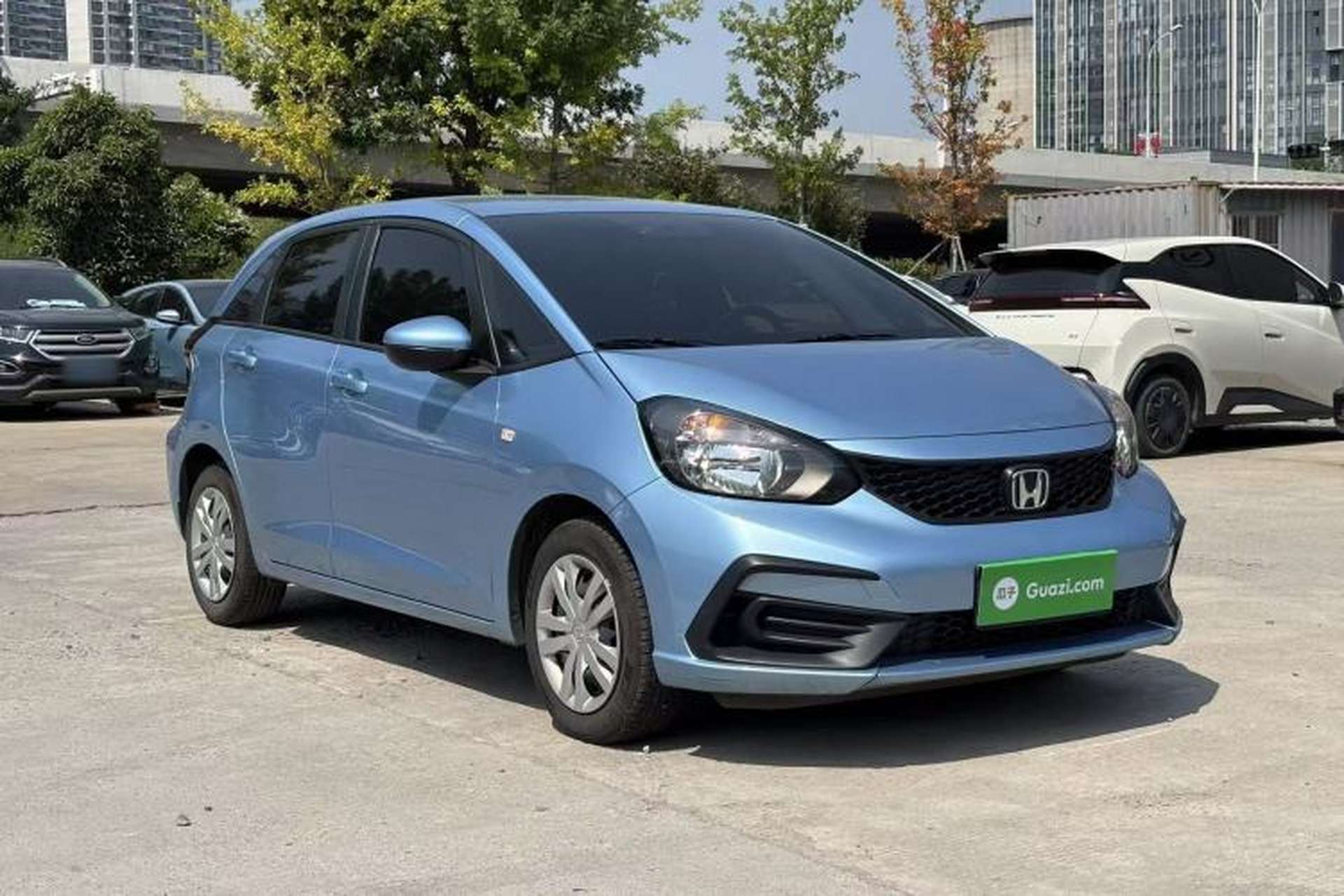 Used Honda Fit 2021 1.5L CVT Trend Edition Front Right 45 Deg