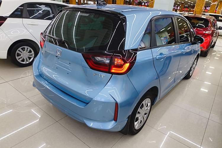 Used Honda Fit 2021 1.5L CVT Trendy Sports Edition Rear Right 45 Deg