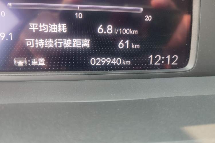 Used Honda Fit 2021 1.5L CVT Trendy Version Odometer Close Up