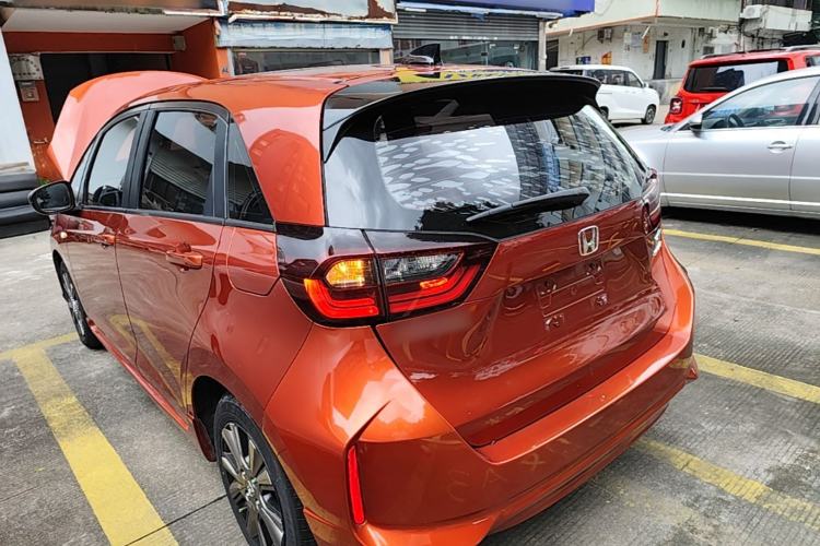 Used Honda Fit 2021 1.5L CVT Trendy Edition Rear Left 45 Deg