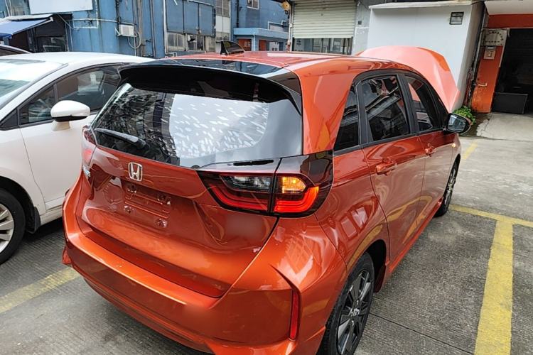Used Honda Fit 2021 1.5L CVT Trendy Edition Rear Right 45 Deg