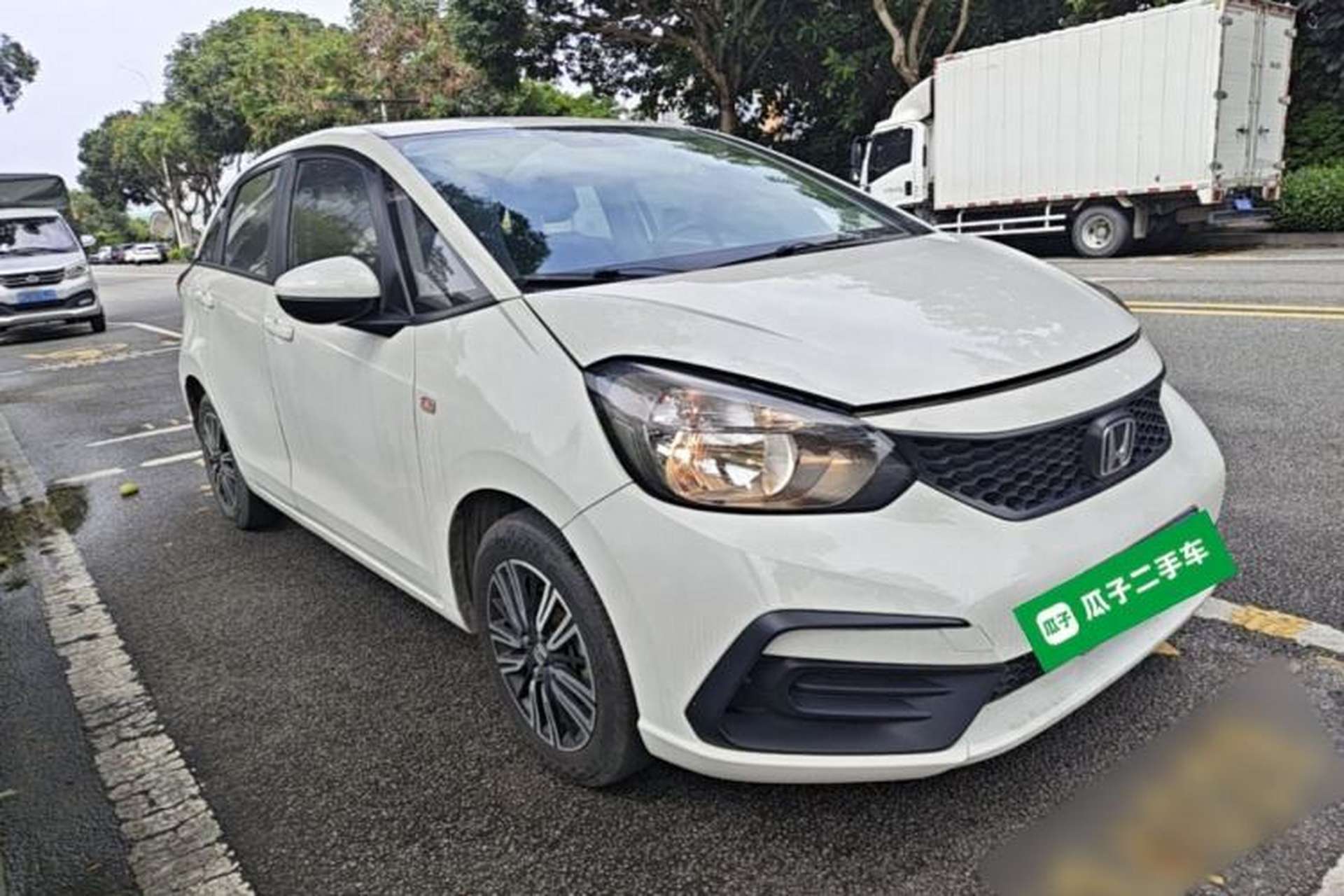Used Honda Fit 2021 1.5L CVT Trend Edition Front Right 45 Deg