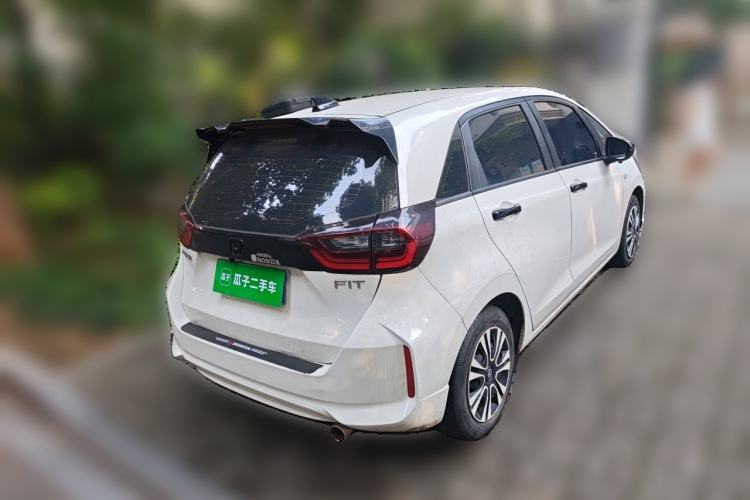 Used Honda Fit 2021 1.5L CVT Trendy Edition Rear Right 45 Deg