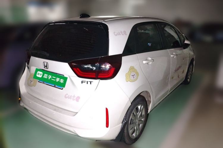 Used Honda Fit 2021 1.5L CVT Trend Edition Rear Right 45 Deg