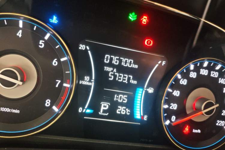 Used Honda Gienia 2017 1.5L CVT Luxury Edition Odometer Close Up