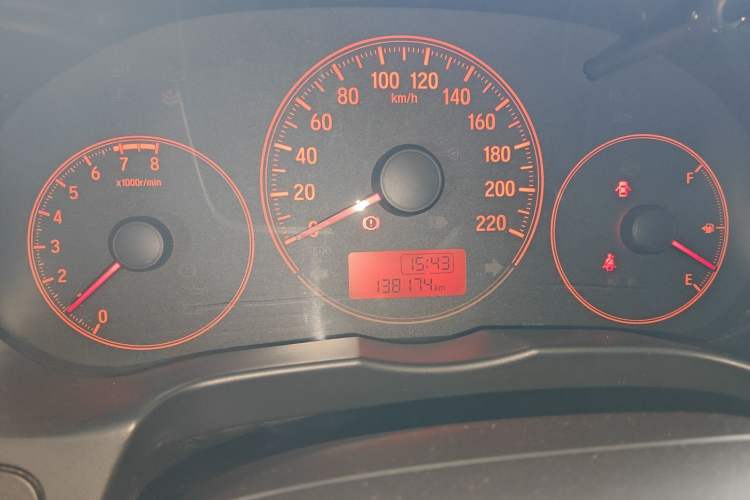 Used Honda Gienia 2017 1.5L Manual Classic Edition Odometer Close Up