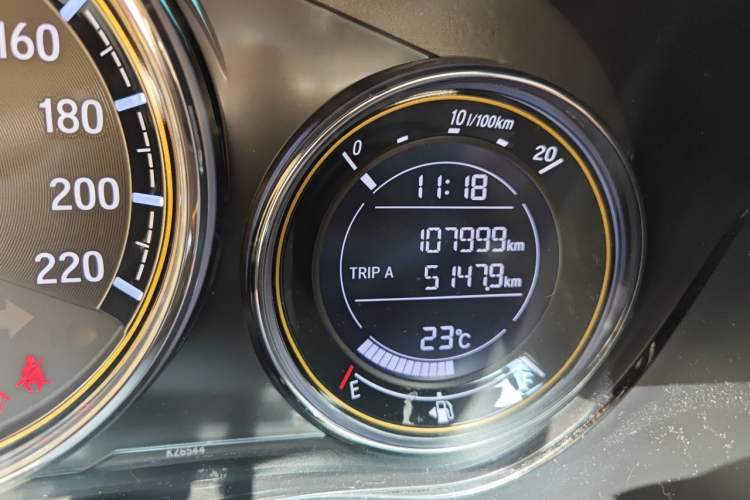 Used Honda Greiz 2016 1.5L CVT Luxury Edition Odometer Close Up