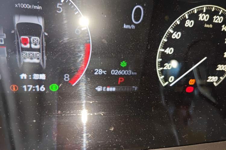 Used Honda HR-V 2023 240TURBO Jingrui Edition Odometer Close Up