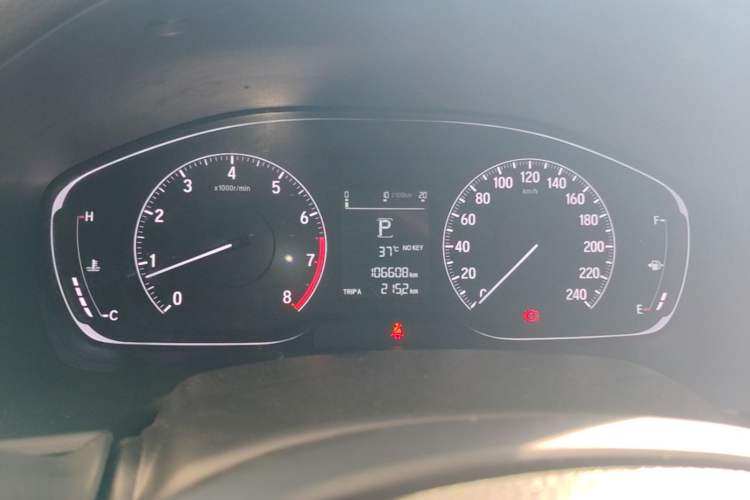 Used Honda Inspire 2019 260TURBO Elegant Edition China VI Emission Standard Instrument Cluster