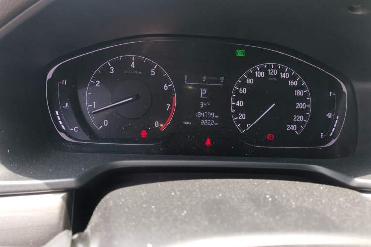 Used Honda Inspire 2019 260TURBO Elegant Edition China VI Emission Standard Odometer Close Up