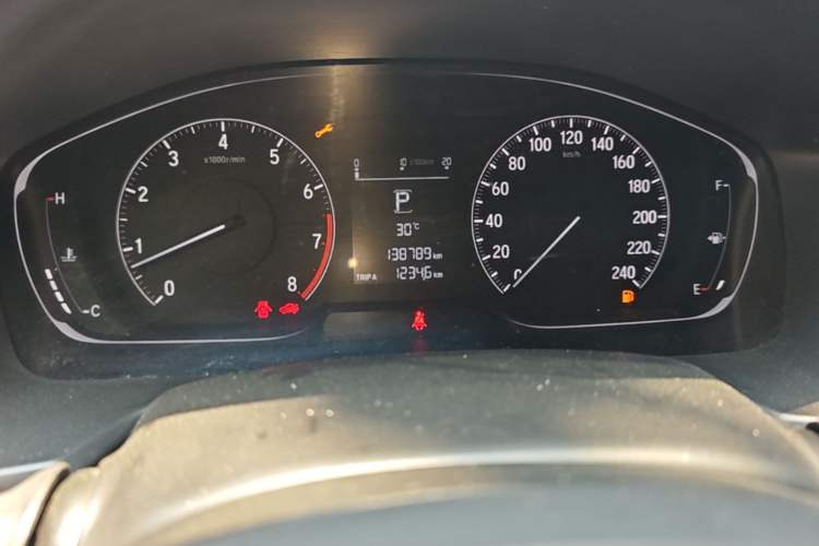 Used Honda Inspire 2019 260TURBO Elegant Edition China VI Emission Standard Odometer Close Up