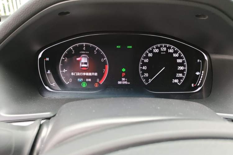 Used Honda Inspire 2019 260TURBO Jingyue Edition China VI Odometer Close Up