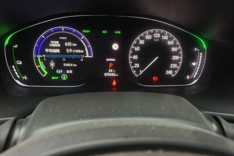 Used Honda Inspire 2019 Rui·Hybrid 2.0L Jingyue Edition China VI Emission Standard Odometer Close Up