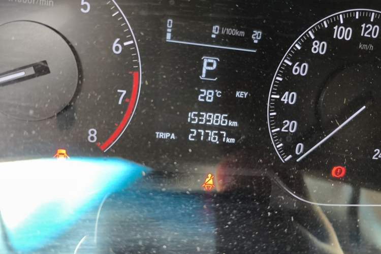Used Honda Inspire 2019 260TURBO Elegant Edition China VI Emission Standard Odometer Close Up