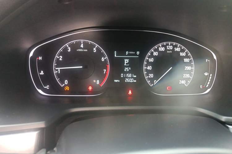 Used Honda Inspire 2019 260TURBO Elegant Edition China VI Emission Standard Odometer Close Up