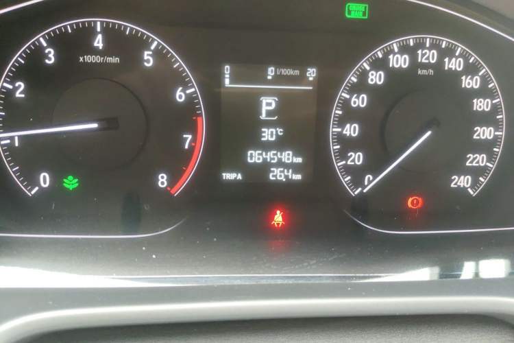 Used Honda Inspire 2019 260TURBO Elegant Edition China VI Emission Standard Odometer Close Up