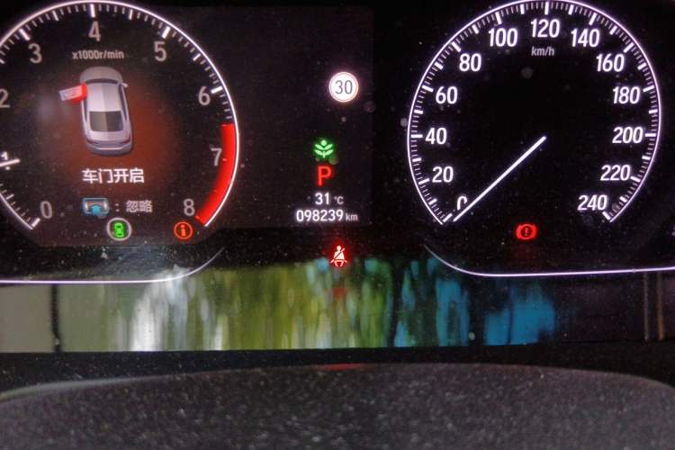 Used Honda Inspire 2019 260TURBO Jingyue Edition China VI Odometer Close Up