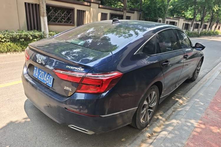 Used Honda Inspire 2019 260TURBO Elegant Edition China VI Emission Standard Rear Right 45 Deg
