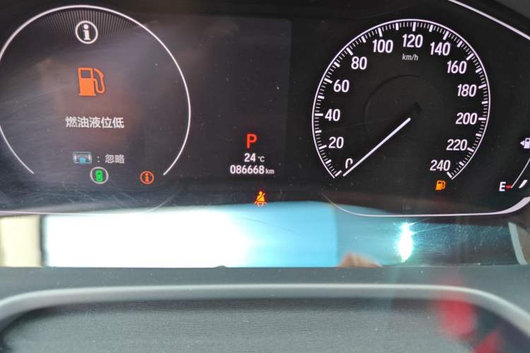 Used Honda Inspire 2019 260TURBO Jingyue Edition China VI Odometer Close Up
