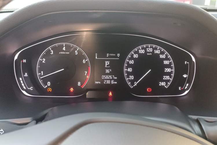 Used Honda Inspire 2019 260TURBO Elegant Edition China VI Emission Standard Instrument Cluster