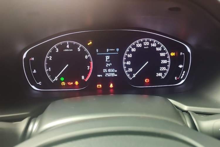 Used Honda Inspire 2019 260TURBO Elegant Edition China VI Emission Standard Instrument Cluster
