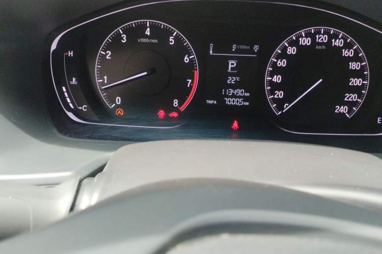 Used Honda Inspire 2019 260TURBO Elegant Edition China VI Emission Standard Odometer Close Up