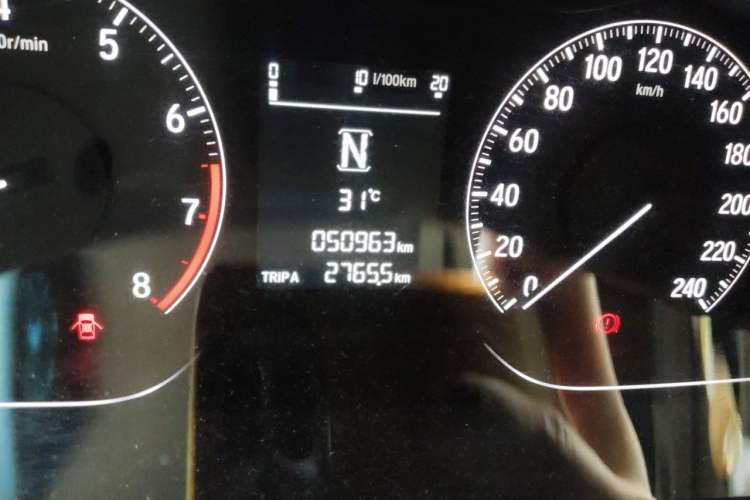 Used Honda Inspire 2019 260TURBO Elegant Edition China V Emission Standard Odometer Close Up
