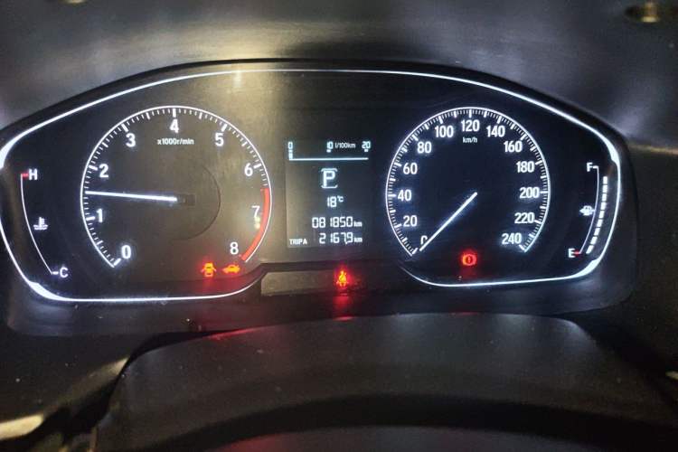 Used Honda Inspire 2019 260TURBO Elegant Edition China VI Emission Standard Odometer Close Up