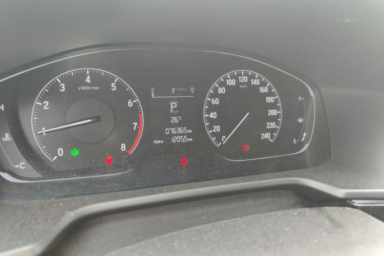 Used Honda Inspire 2019 260TURBO Elegant Edition China VI Emission Standard Odometer Close Up