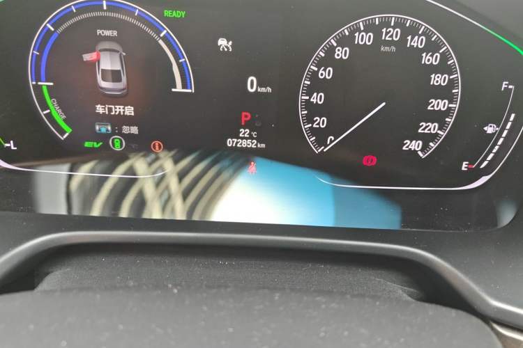 Used Honda Inspire 2022 Xing·Hybrid 2.0L Pure Edition Odometer Close Up