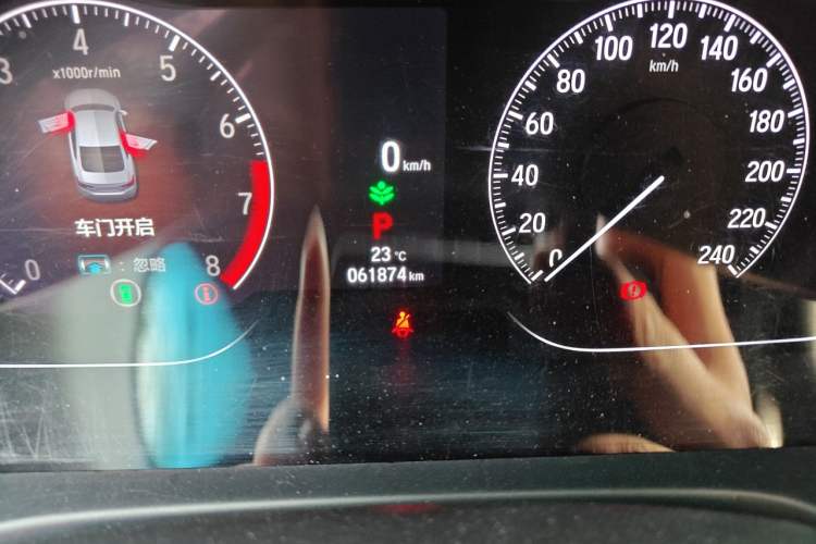 Used Honda Inspire 2022 260TURBO Jingyue Version Odometer Close Up