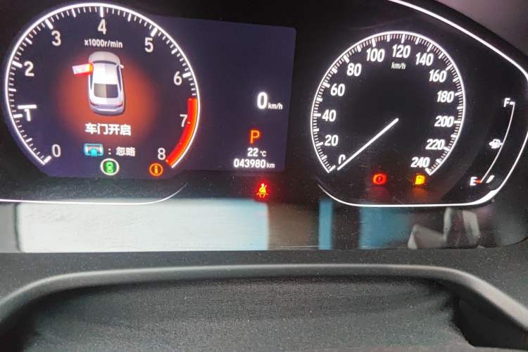 Used Honda Inspire 2022 260TURBO Jingyue Version Odometer Close Up
